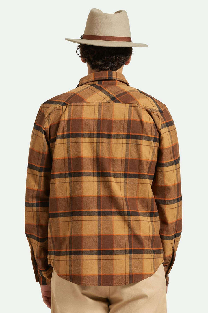 Brixton -  Messer Packable Fedora in Timerwolf/Light Brown