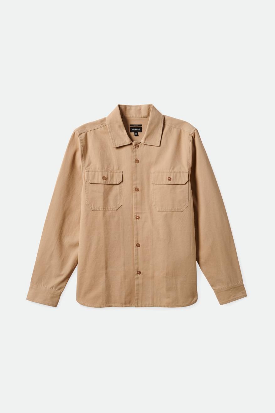 Brixton - Bowery Surplus L/S Overshirt in Sand