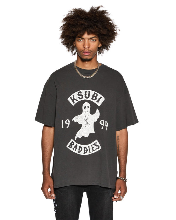 Ksubi - Baddies Ekcess SS Tee in Faded Black