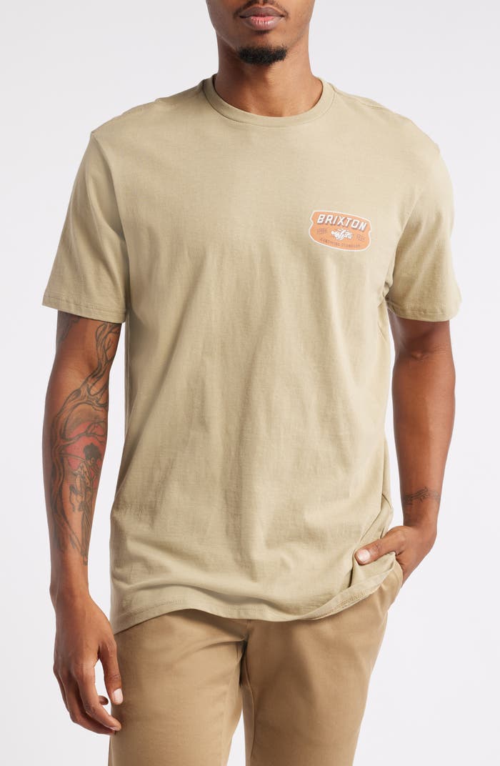 Brixton - Clayburn Short Sleeve in Oatmeal