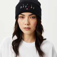 Afends - Funhouse Recycled Knit Beanie in Black