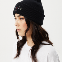 Afends - Funhouse Recycled Knit Beanie in Black