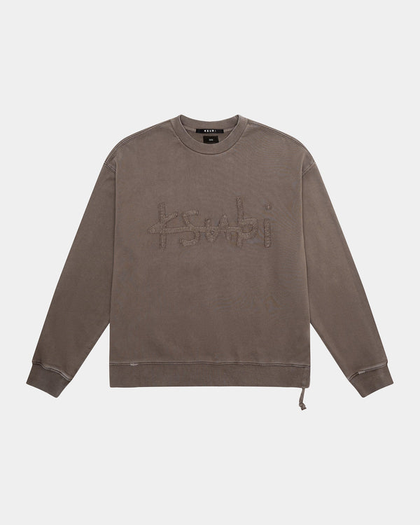 Ksubi - Plus Applique Biggie Crew Java in Brown