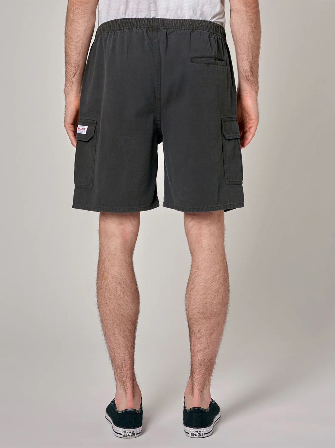 ROLLAS - Tradie Cargo Short in Surplus Black