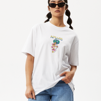 Afends - F Plastic Retro Grafic T-shirt in White (Unisex)
