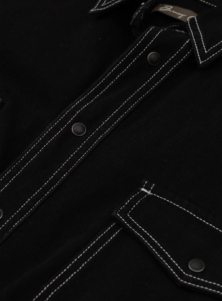 Barney Cools - Homie Shirt in Black Denim