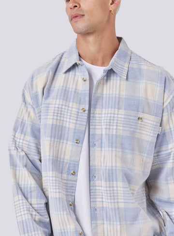 Barney Cools - Cabin 2.0 Shit in Blue Cord Plaid