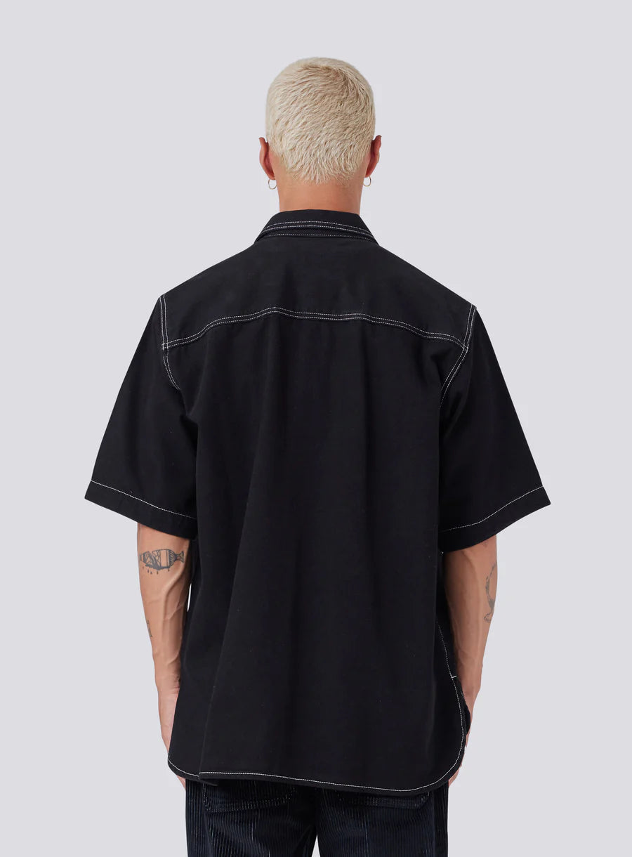 Barney Cools - Homie Shirt in Black Denim
