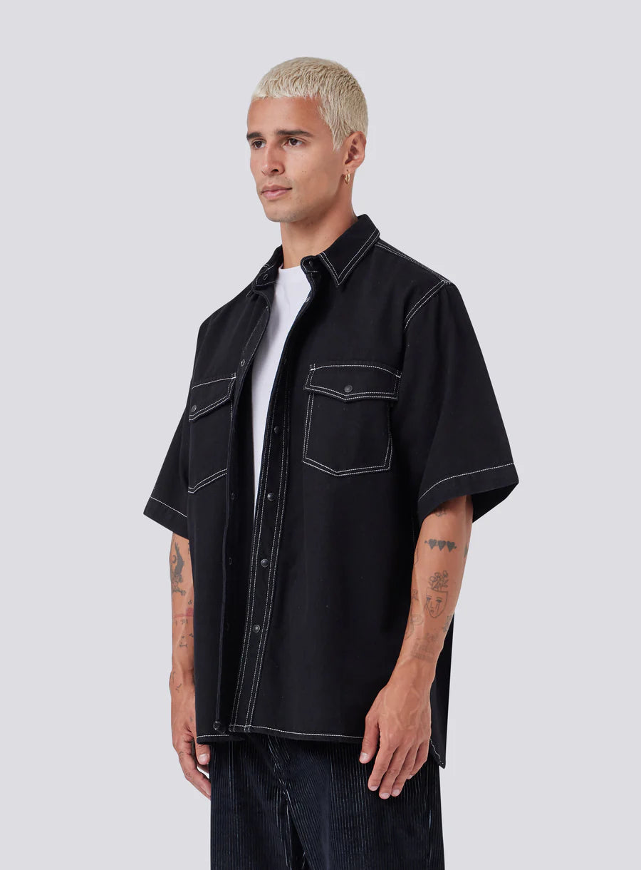 Barney Cools - Homie Shirt in Black Denim