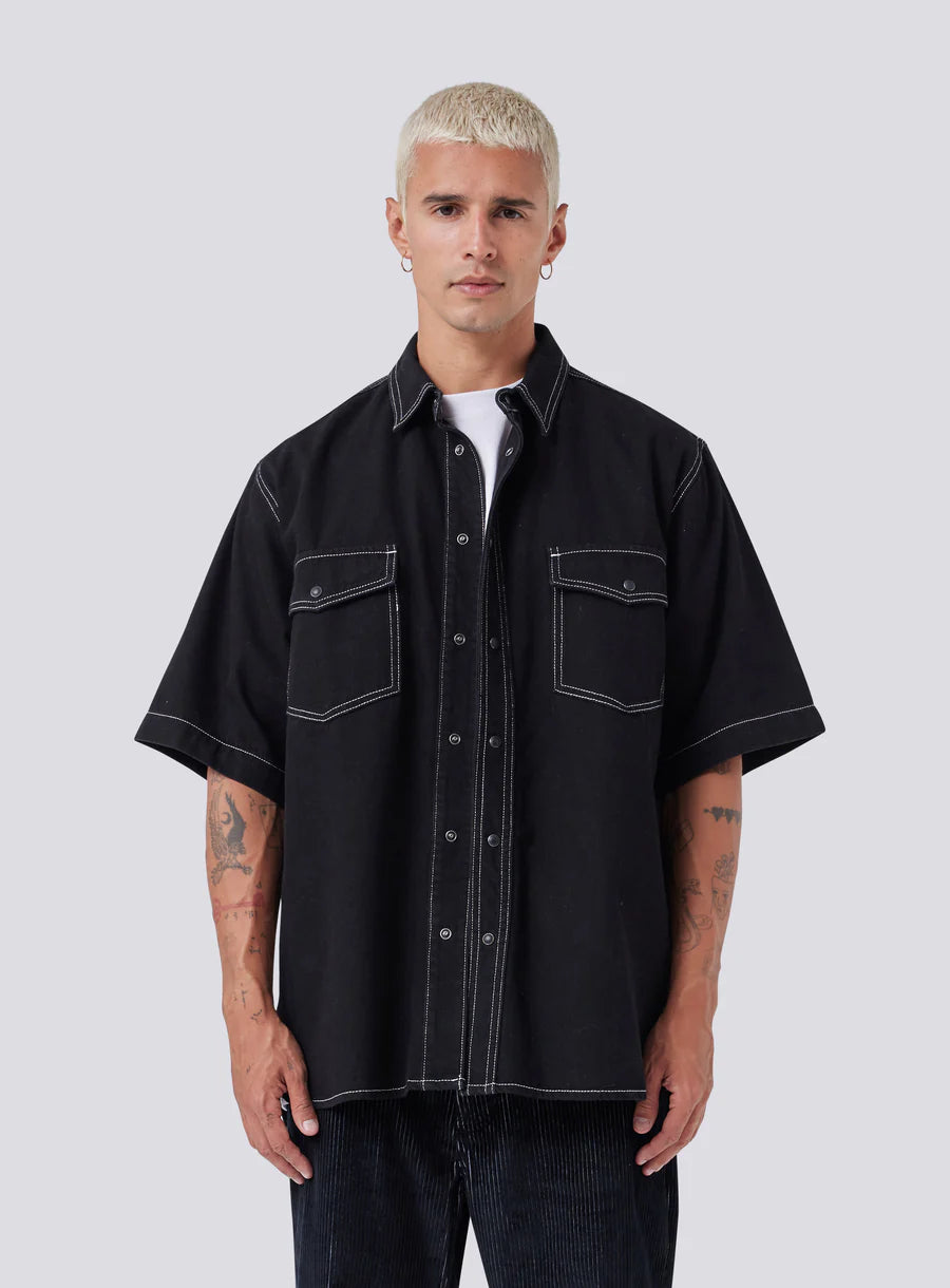 Barney Cools - Homie Shirt in Black Denim