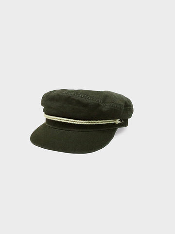 BILLY BONES CLUB - The Hinterland Hat in Vintage Wash Green Captain Hat