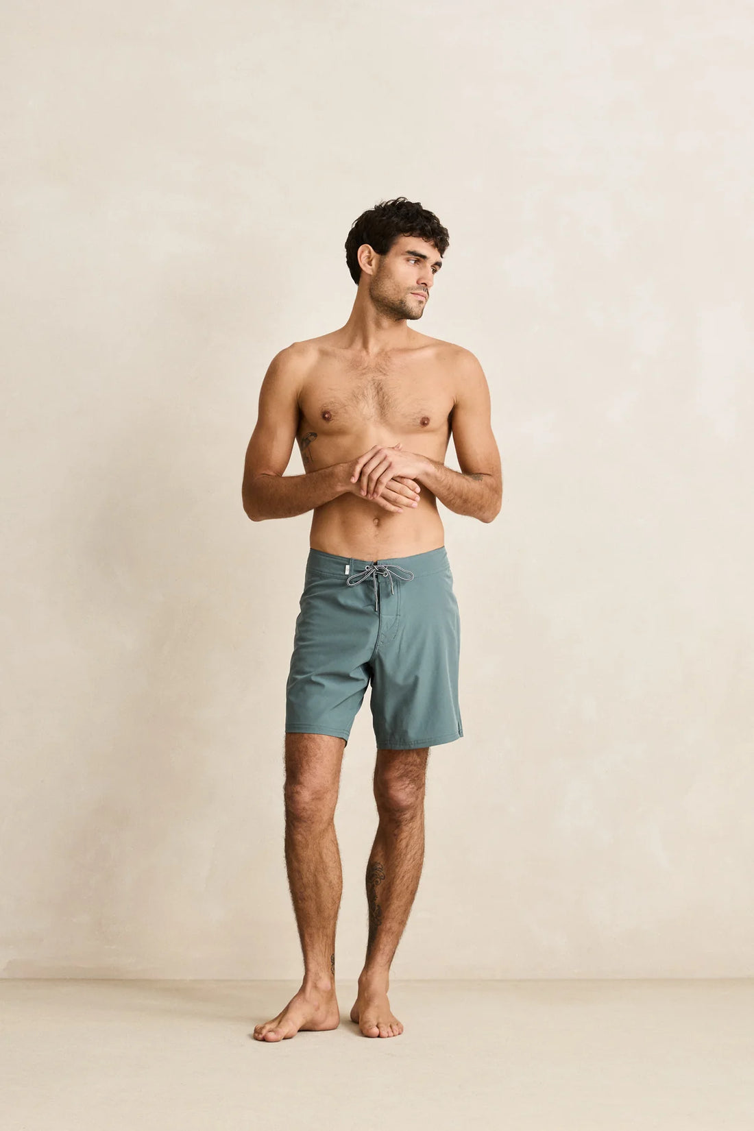 RHYTHM -  Classic Stretch Trunk Short in Silver Pine