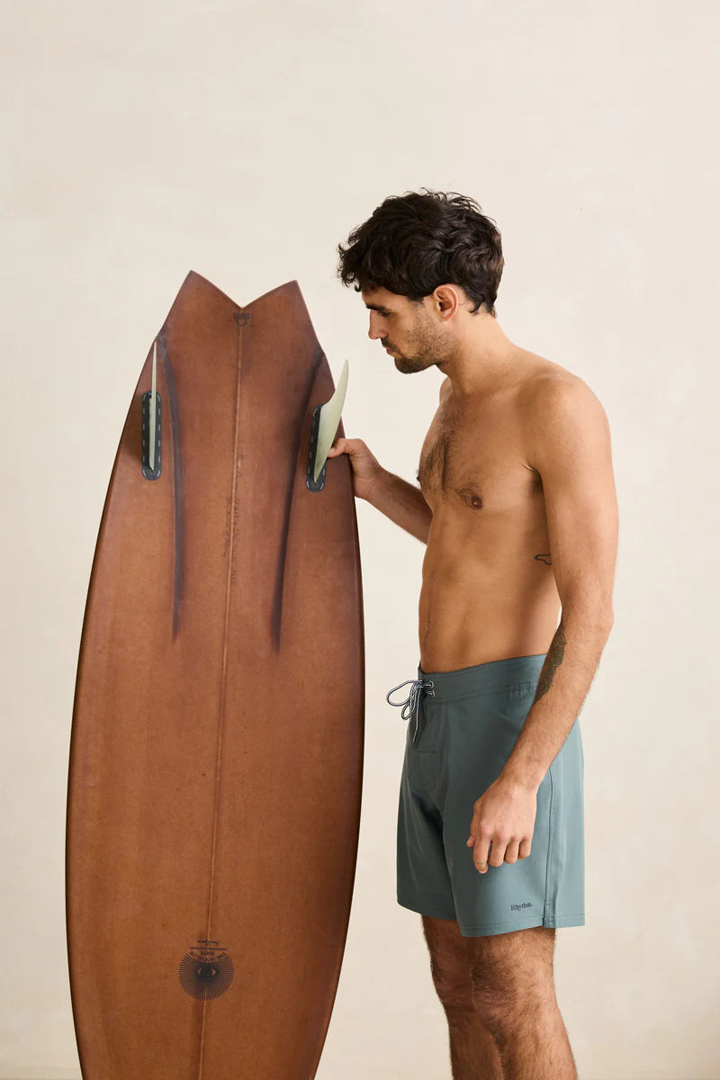 RHYTHM -  Classic Stretch Trunk Short in Silver Pine