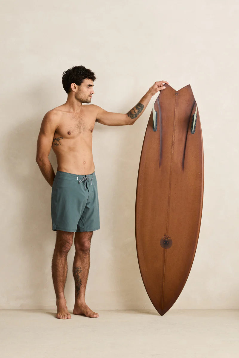 RHYTHM -  Classic Stretch Trunk Short in Silver Pine
