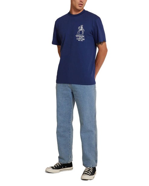 DEUS - Seoul Address Tee Mechanic Blue