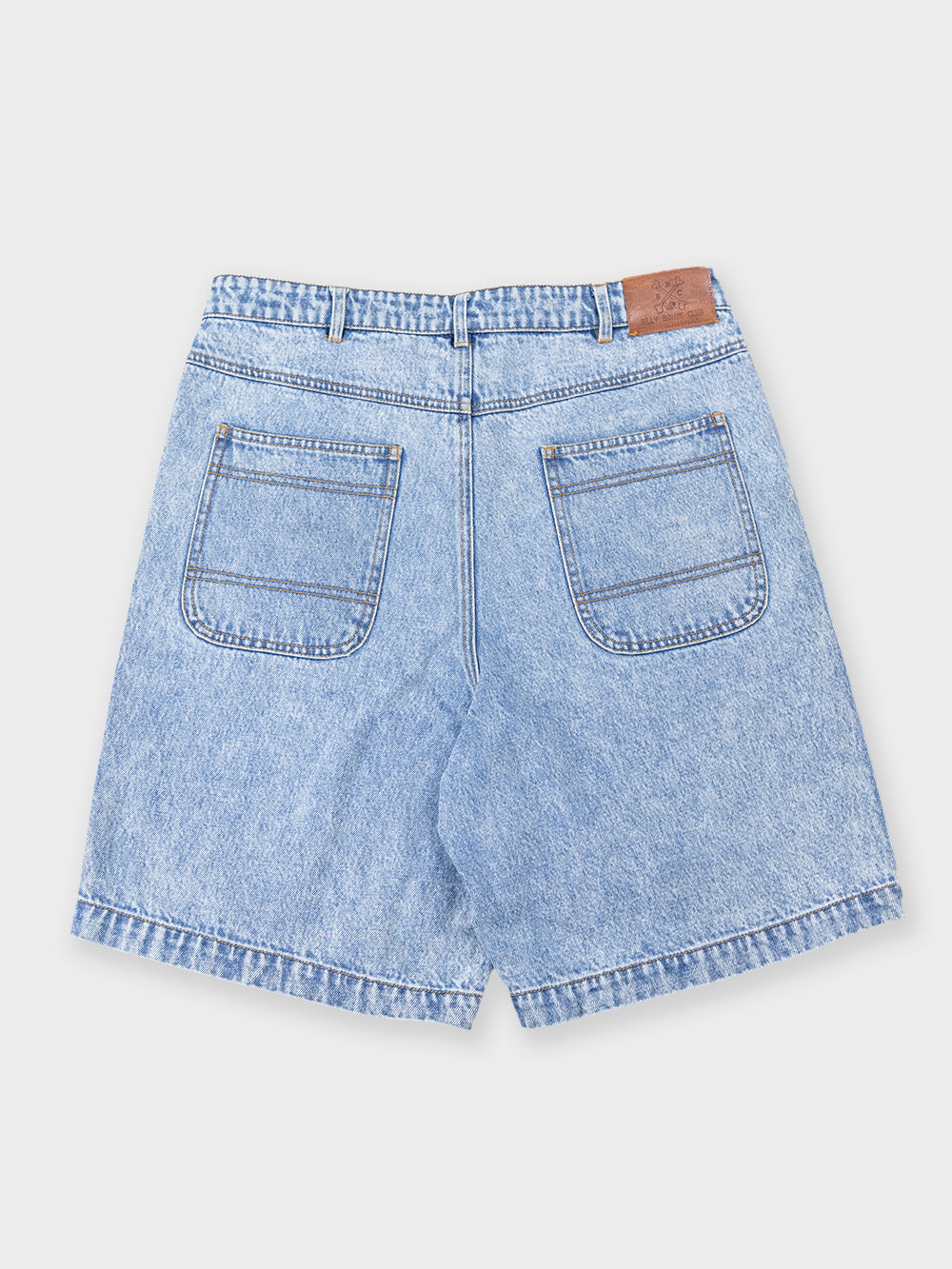 Billy Bones Club - Five Finger Denim Short in Washed Blue