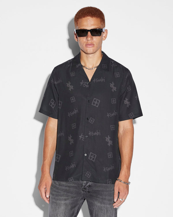 Ksubi - Kash Box Resort SS Shirt in Coal