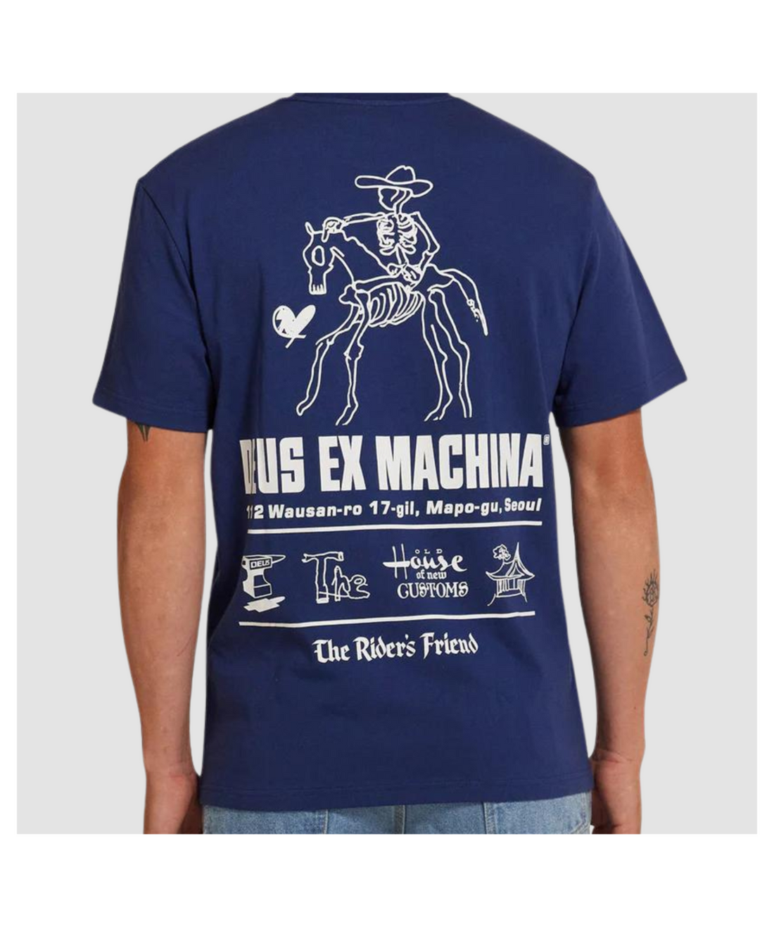 DEUS - Seoul Address Tee Mechanic Blue