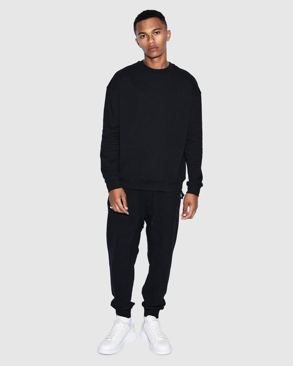 Ksubi - 4x4 Biggie Crew in Jet Black