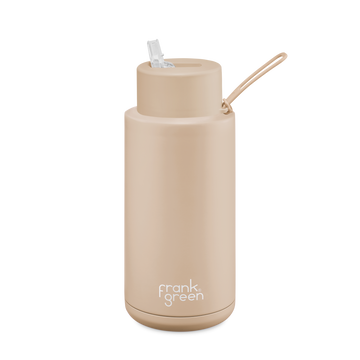 Frank Green - LIMITED EDITION 34oz Stainless Steel Ceramic Reusable Bottle in Soft Stone
