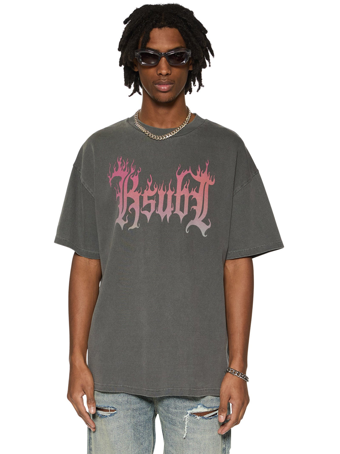 Ksubi - Fuego Ekcess SS Shirt in Charcoal