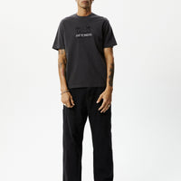 Afends - Sunset Recycled  Retro Fit Tee in Stone Black