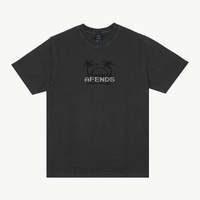 Afends - Sunset Recycled  Retro Fit Tee in Stone Black