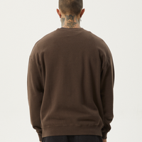 Afends - Solar Flare Recycled Crew Neck in Coffee