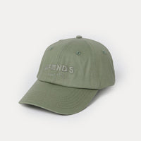 Afends - Questions Recycled Six Panel Cap in Eucalyptus