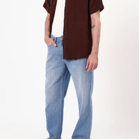 ROLLAS - Bon Weave Shirt in Brown