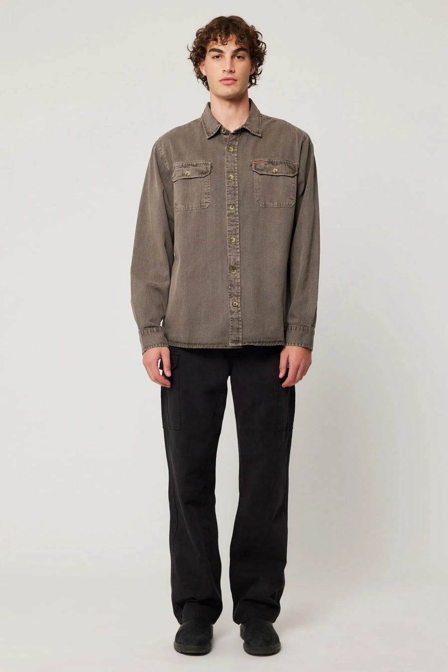 ROLLAS - Trailer Drill Shirt in Brown