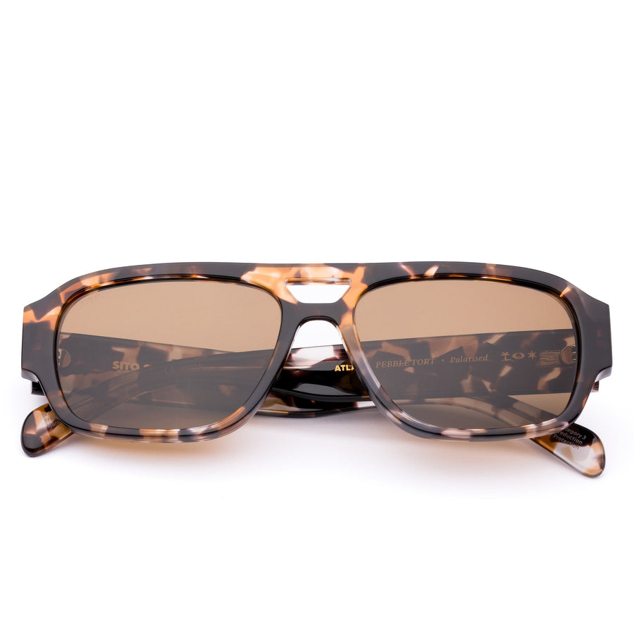Sito - Atlas in Pebble Tort/Brown Polarised Lens
