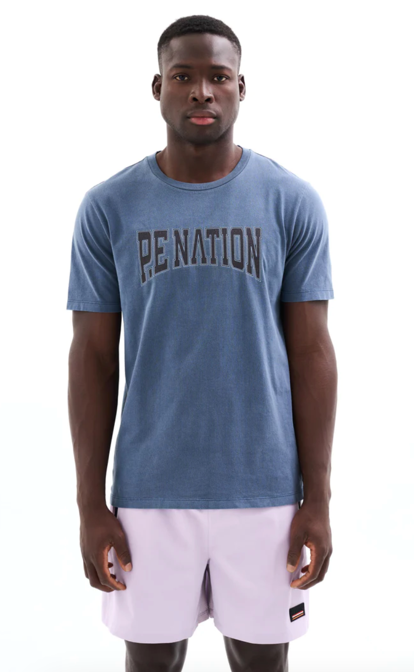 P.E NATION - Match Room SS Tee in Insignia Blue