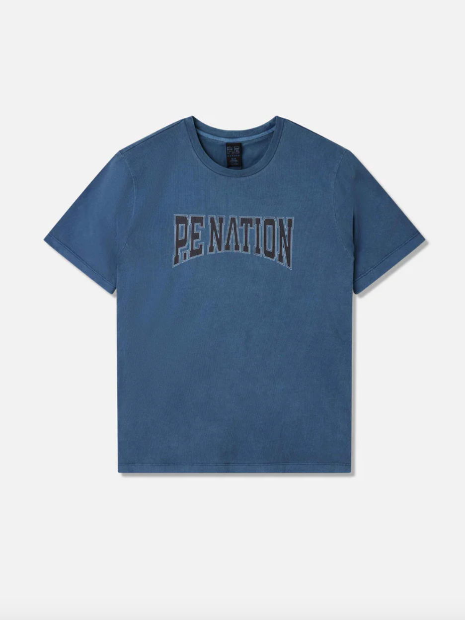 P.E NATION - Match Room SS Tee in Insignia Blue