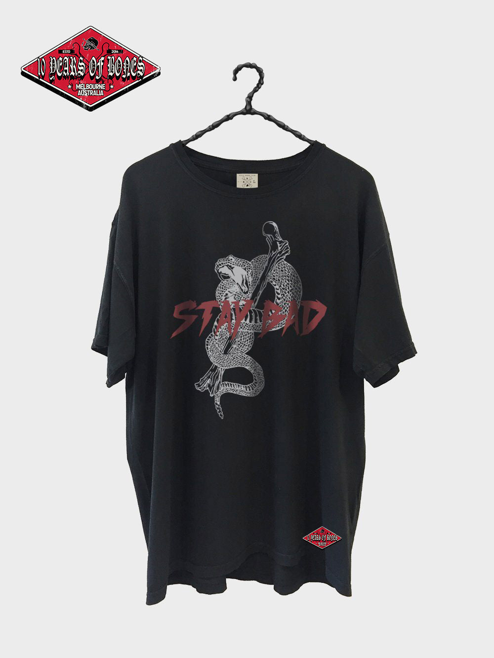 Billy Bones Club - Stay Bad Tee in Vintage Black