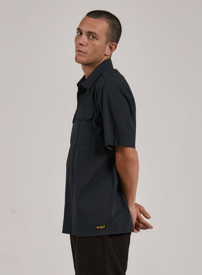 Thrills - Union Short Sleeve Work Shirt in Spruce