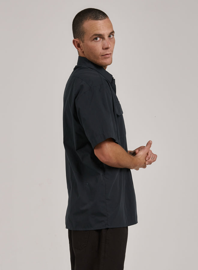 Thrills - Union Short Sleeve Work Shirt in Spruce