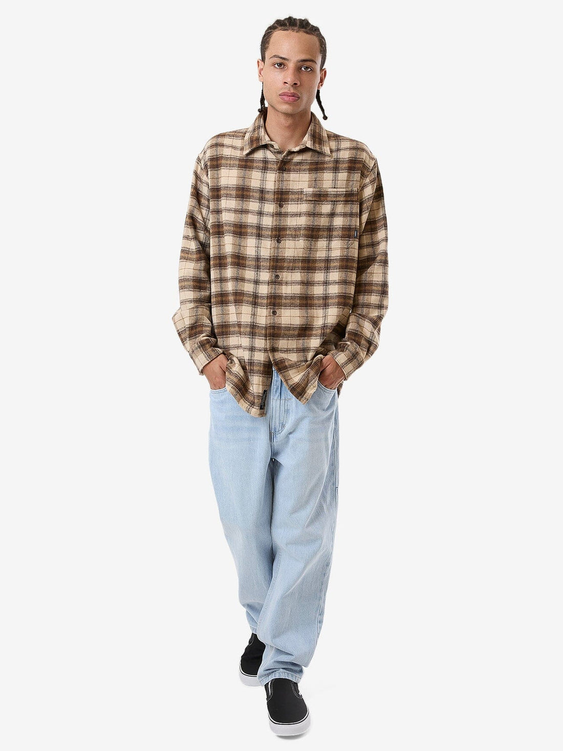 Thrills - Barrio Flannel Shirt in Wren