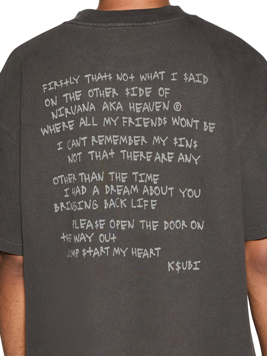 KSUBI - Hit List Ekcess SS Tee in Faded Black