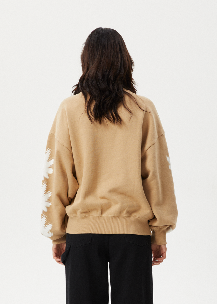 Afends - Petal Recycled Crew Neck in Tan