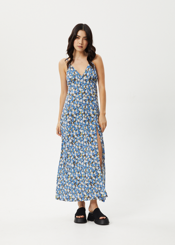 Afends - Petal Recycled Maxi Dress in Lake Floral