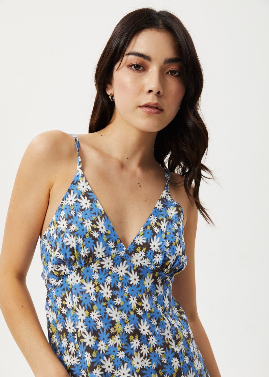 Afends - Petal Recycled Maxi Dress in Lake Floral