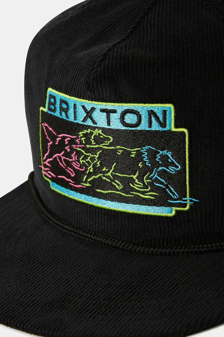 Brixton - Neon Pack MP Snapback Cap in Black/Neon