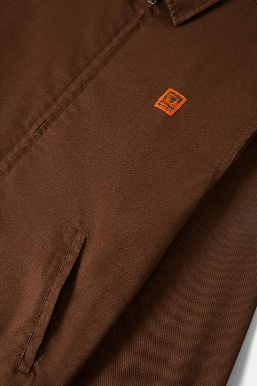 Brixton - Union Relaxed Harrington Jacket in Pinecone  Brown