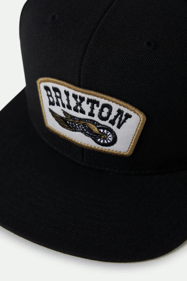 Brixton - Roller MP Snapback Cap in Black