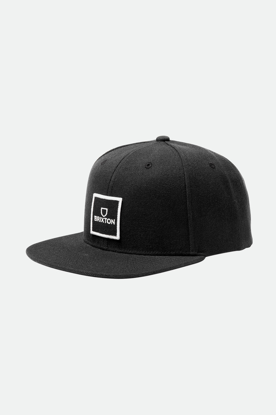 Brixton - Alpha Square  MP Snapback Cap in Black