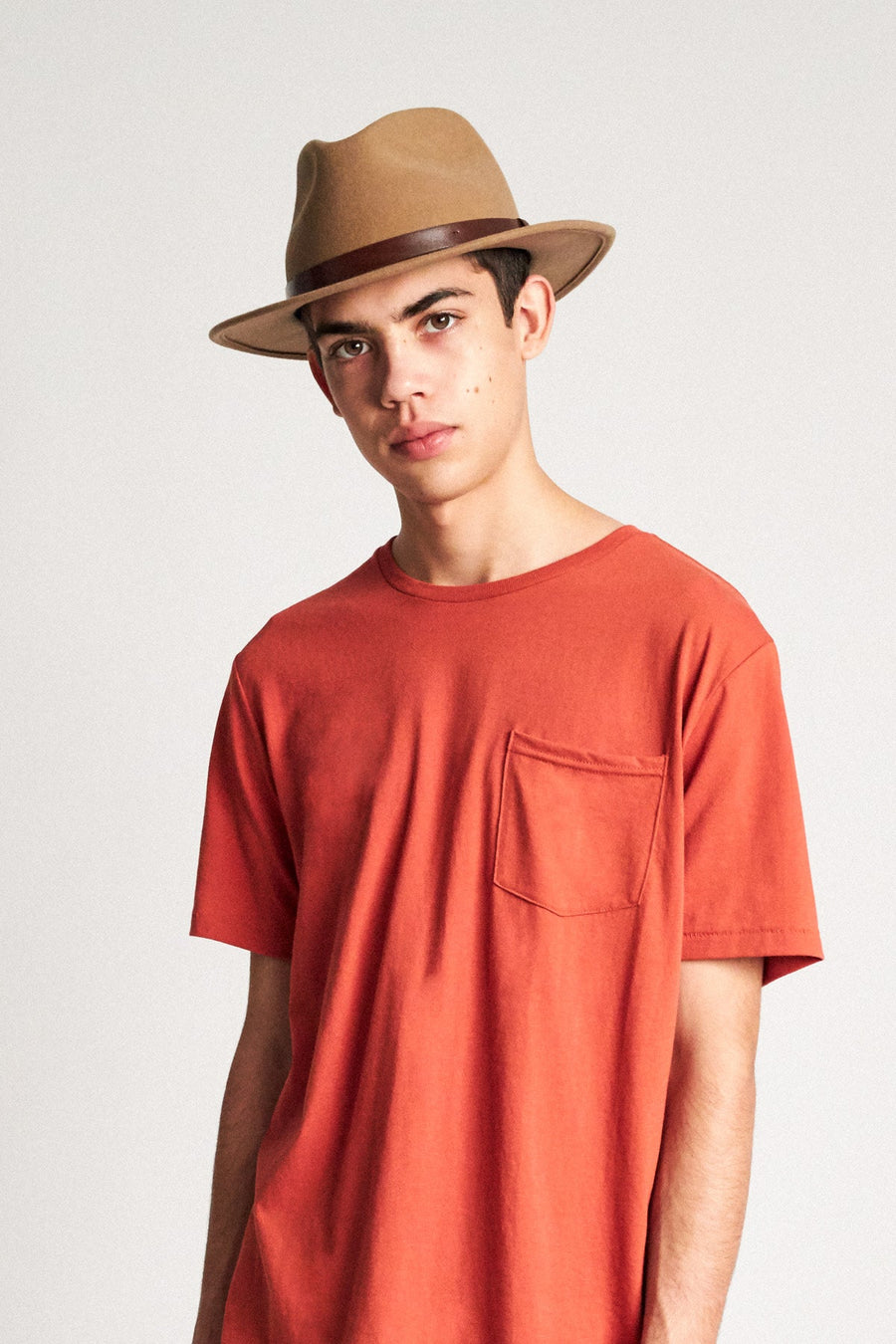 Brixton - Messer Packable Fedora in Tobacco