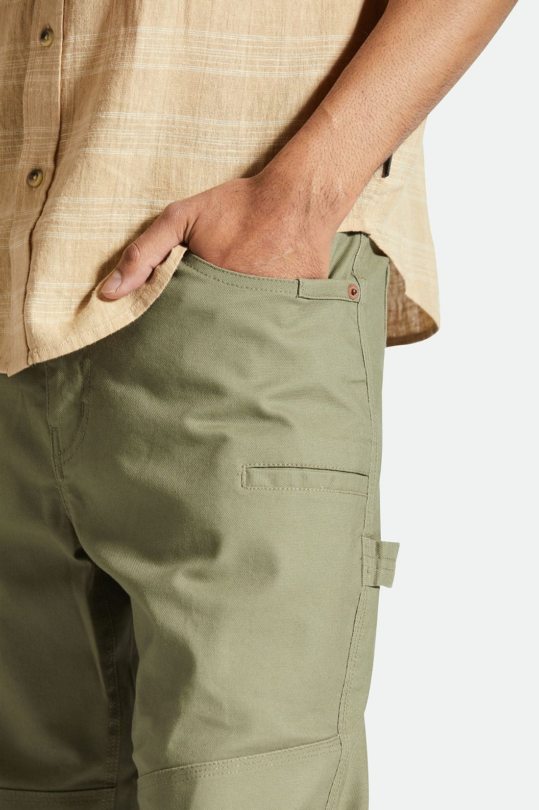 Brixton - Builders Carpenter Pant in Olive Surplus