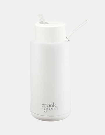 Frank Green - 1 Litre Stainless Steel Ceramic Reusable Bottle in Cloud