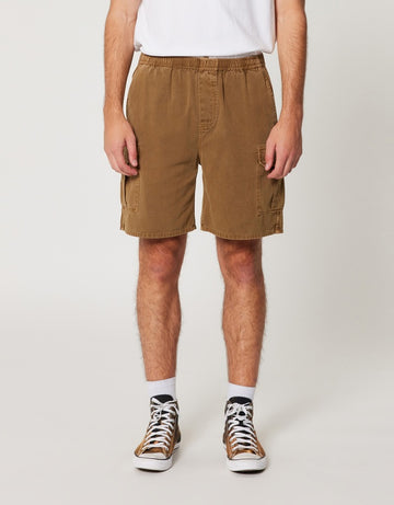 ROLLAS - Tradie Cargo Short in Bronze